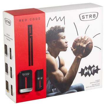 Str8 Red Code After Shave 100ml & Deodorant Spray 150ml 2pcs